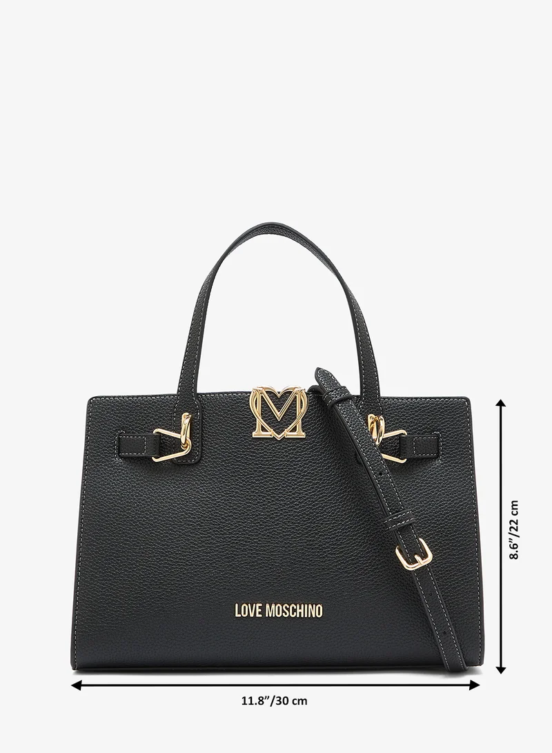 Love Moschino  Soft Sculpt GRS PU Satchel for Women | Best Price UAE